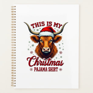 Vintage This Is My Christmas Pajama Shirt Highland Planner