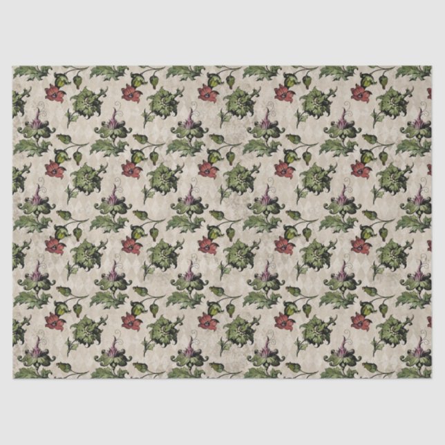 Vintage Thistle Decoupage Tissue Paper (Front)