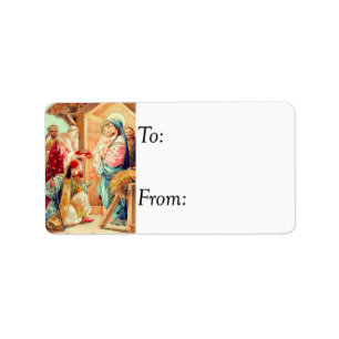 Vintage Three Kings Gift Tag