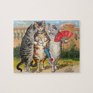 Vintage Three Little Kittens Lost Mittens Jigsaw Puzzle