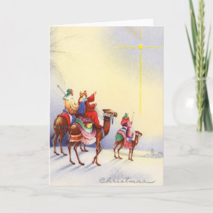 Vintage Three Wise Men Card