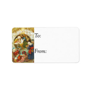 Vintage Three Wise Men Gift Tag
