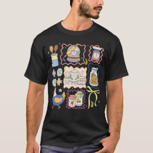 Vintage Thrifted Granny Grandma Core Coquette Chic T-Shirt