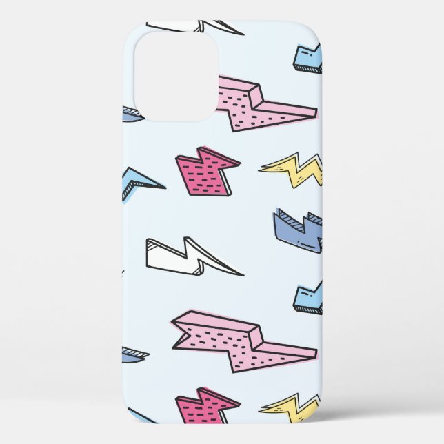 Vintage Thunder Seamless Illustration Case-Mate iPhone Case (Back)