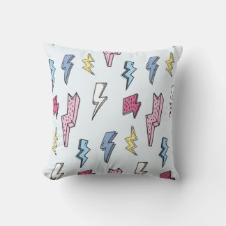 Vintage Thunder Seamless Illustration Cushion