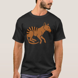Vintage Thylacine Typography Design T-Shirt