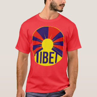 Vintage Tibet Flag Tourist Souvenir T-Shirt