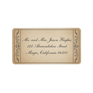 Vintage Ticket Label