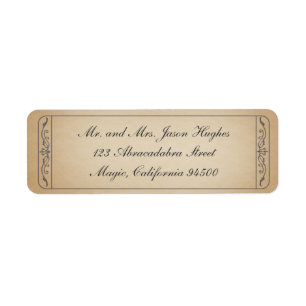 Vintage Ticket Label Return Address Label
