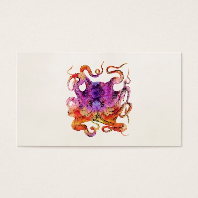 Vintage Tie Dye Octopus Psychedelic Rainbow (Front)