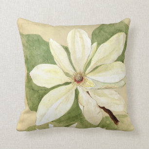 Vintage Tiffany Umbrella Magnolia Flower Study Cushion
