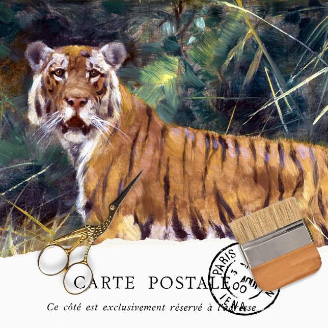 Vintage Tiger Decoupage Tissue Paper (Creator Uploaded)