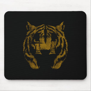 Vintage Tiger Face Tiger Head Wild Cat Lover Gift Mouse Pad