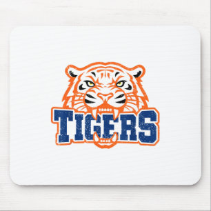 Vintage Tiger Pride School Clic Tigers Name Person Mouse Pad