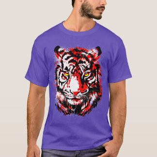 Vintage Tiger Retro Tiger Red Tiger T-Shirt