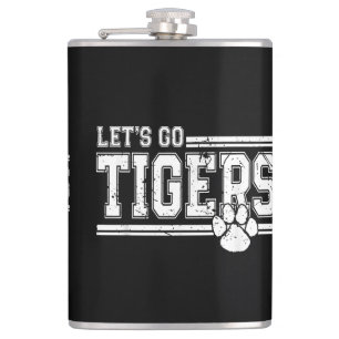 Vintage Tigers School Sports Name Retro Hip Flask