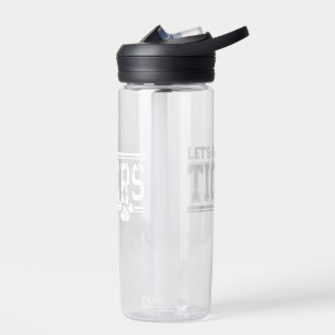 Vintage Tigers School Sports Name Retro Water Bottle