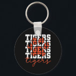 Vintage Tigers School Sports Name Spirit Back To S Key Ring<br><div class="desc">Vintage Tigers School Sports Name Spirit Back To School</div>