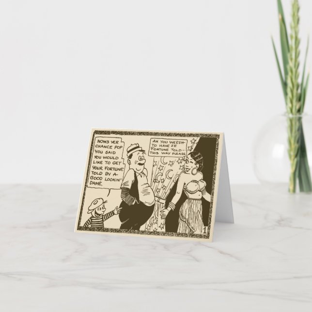 Vintage “Tijuana Bible” Folded Note Card (Front)