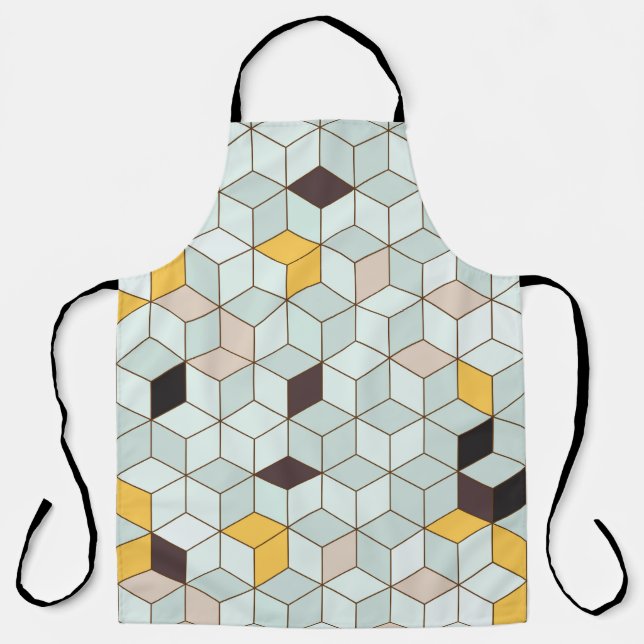 Vintage tiles background designed from geometric s apron (Front)