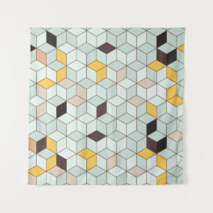 Vintage tiles background designed from geometric s tapestry