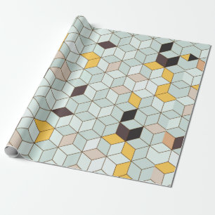 Vintage tiles background designed from geometric s wrapping paper