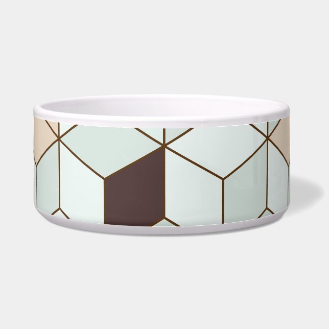 Vintage tiles, geometric black white pattern. (Front)