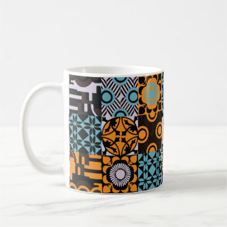 Vintage tiles: intricate decorative details. coffee mug