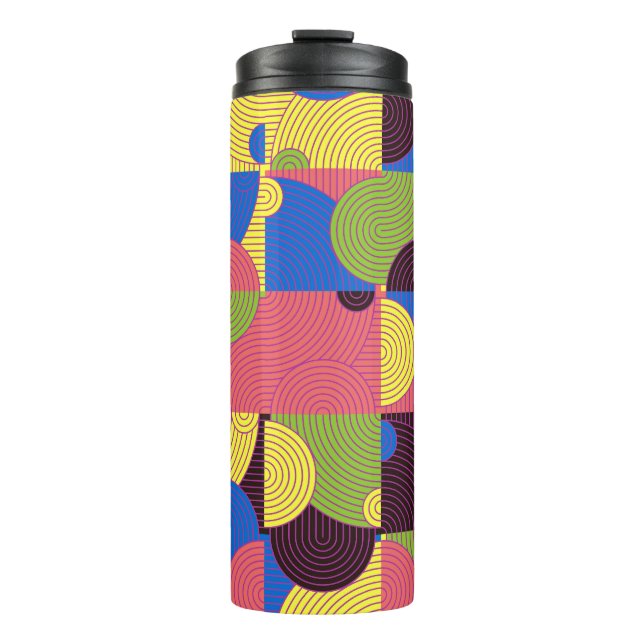 Vintage Tiles Retro 1960s Pattern Thermal Tumbler (Front)
