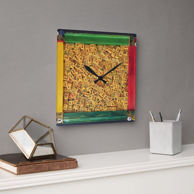 Vintage Tiles Wall Clock (Office)