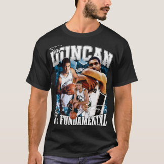 Vintage Tim Duncan The Big Fundamental Basketball  T-Shirt
