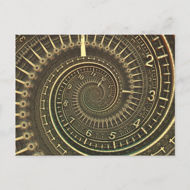 Vintage Time Machine Postcard (Front)