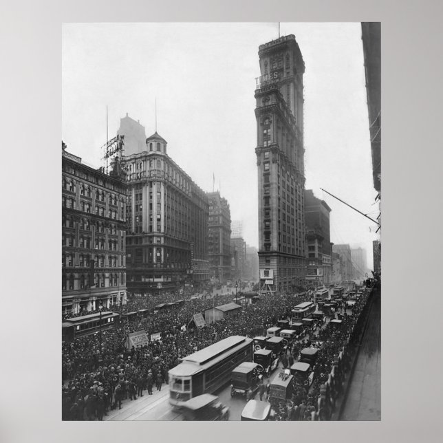 Vintage Times Square NYC Photograph (1911) Poster (Front)