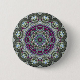 Vintage Tin - Paisley Print 6 Cm Round Badge
