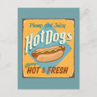 Vintage tin sign - Hot Dogs