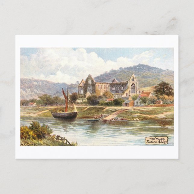 Vintage Tintern Abbey Postcard (Front)