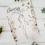 Vintage Tiny Floral Bridal Game Guess the Dress Flyer<br><div class="desc">Guess the dress bridal shower game. Give each guest a card and have them guess draw what they think the bride-to-be will wear on her wedding day. Tiny blooms vintage collection. Watercolor botanical, tender and absolutely tiny watercolor flowers. Matching items to complete your event collection are available in our Zazzle...</div>