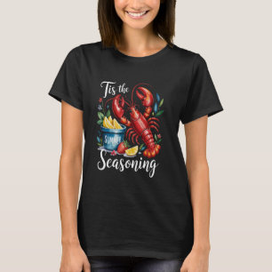Vintage Tis The Season Summer Vibes Funny Crawfish T-Shirt