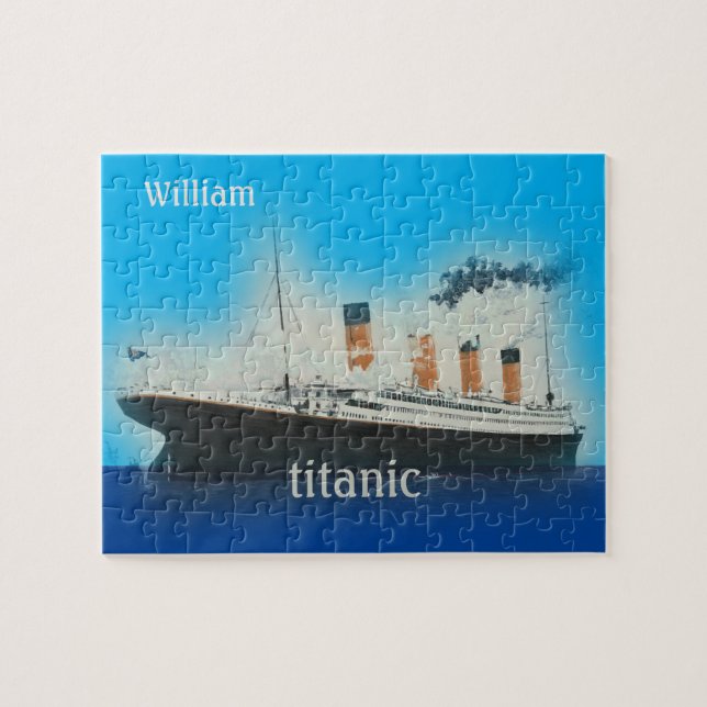 Vintage Titanic Ocean Liner Kids Ship Jigsaw Puzzle (Horizontal)
