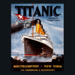 Vintage TITANIC POSTER<br><div class="desc">Historic Poster of the Doomed RMS Titanic.</div>