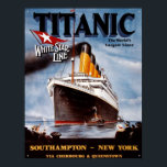 Vintage TITANIC POSTER<br><div class="desc">Historic Poster of the Doomed RMS Titanic.</div>