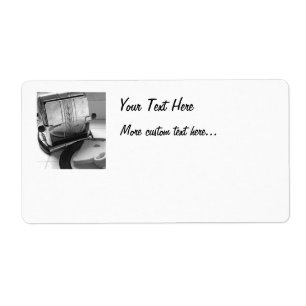 Vintage Toaster Art Custom Shipping Label
