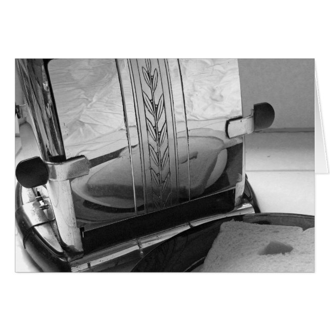 Vintage Toaster Kitchen Art Card (Front Horizontal)