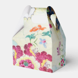 vintage Tobacco Leaf floral pattern Favour Box