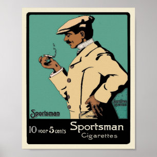 Vintage Tobacco Poster - Sportsman Cigarettes