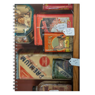 Vintage Tobacco Tin Collection Notebook