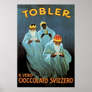 Vintage Tobler Chocolate Advertisement Poster