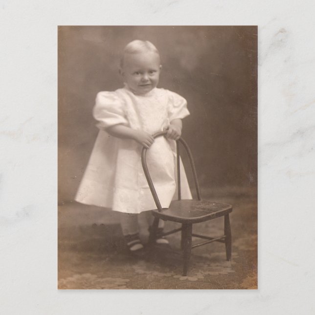 Vintage Toddler Postcard (Front)