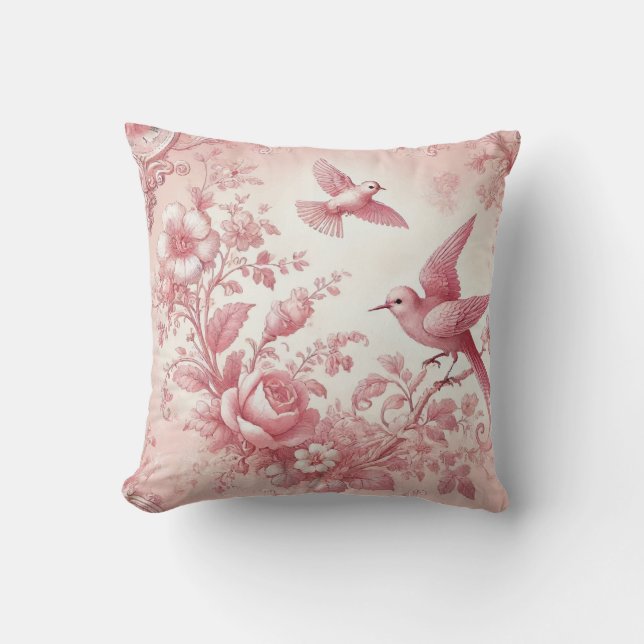 Vintage toile cushion (Front)