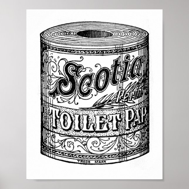 Vintage Toilet Paper Poster (Front)